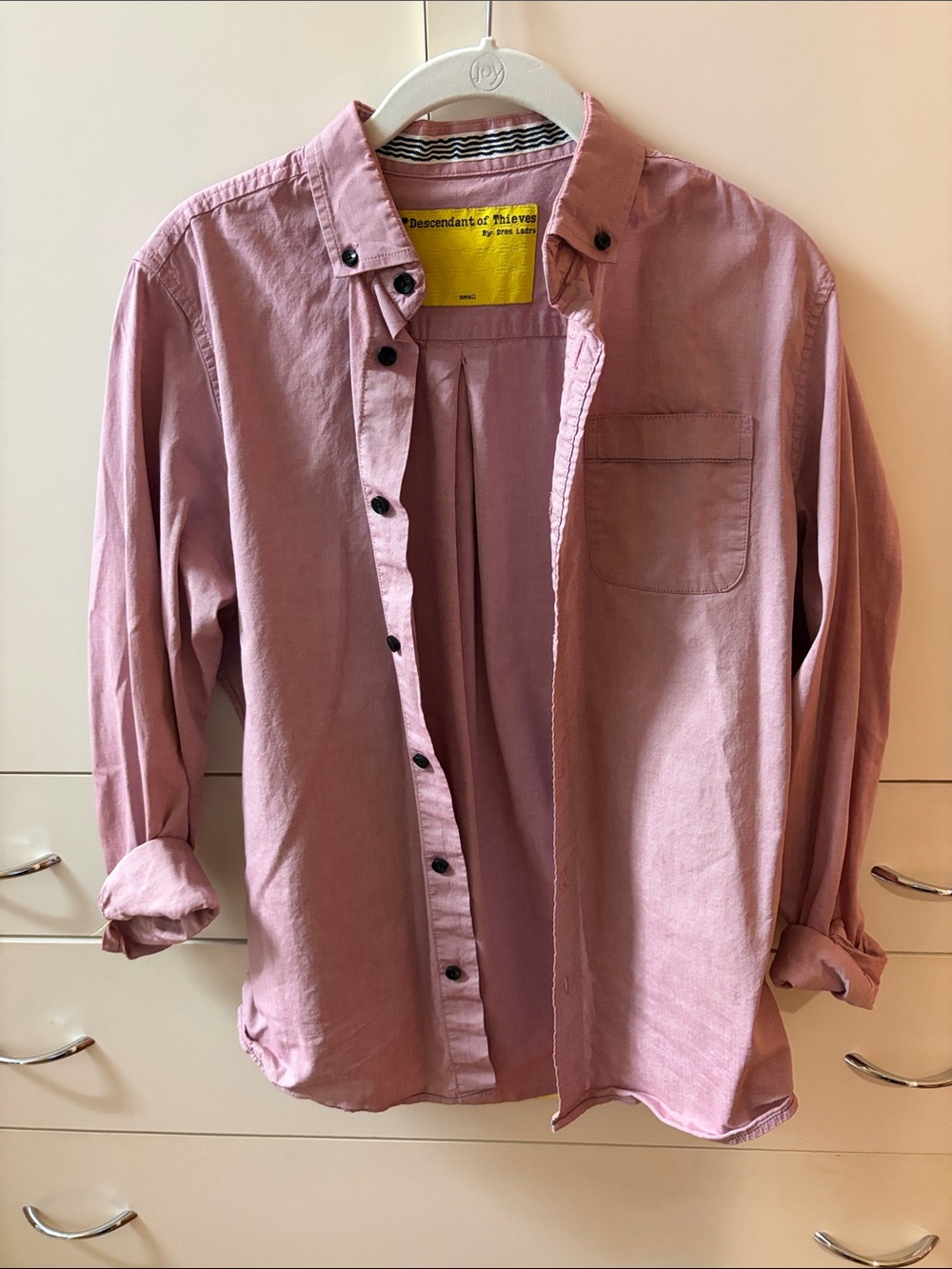 Descendant of Thieves Pink Button-Down Shirt